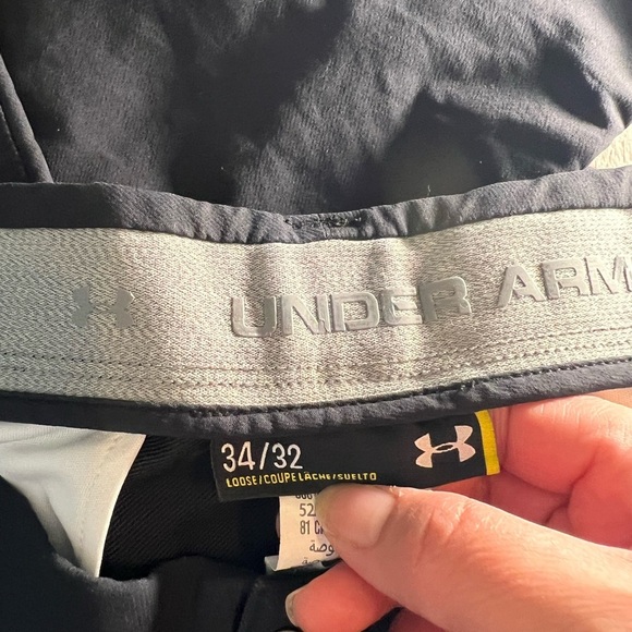 Under Armour Pants Mens 34x32 Black Golf Straight Leg Golfing Outdoors - Picture 11 of 12